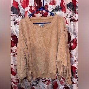 American Eagle Outfitters Women's Beige Crew Neck Sweater